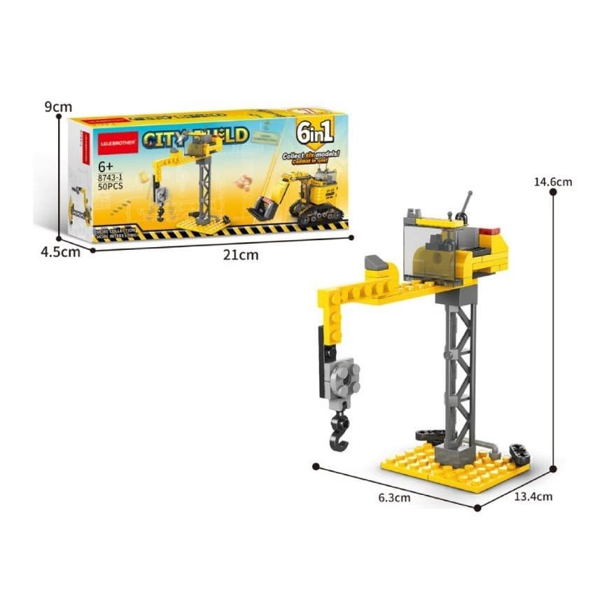 Đồ chơi lắp ráp Construction chủ đề xe công trình